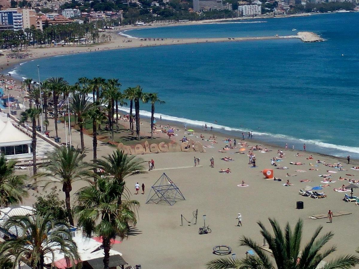 Malagueta Playa Azul Mediterraneo Málaga Extérieur photo